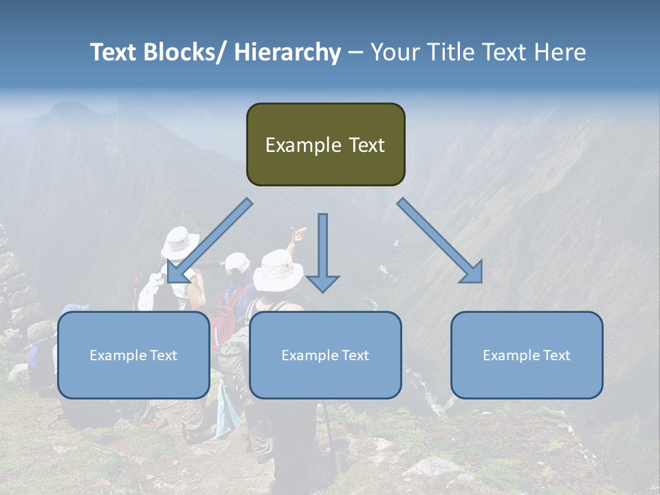 Ancient Inca Ruins Along The Inca Trail In Peru PowerPoint Template