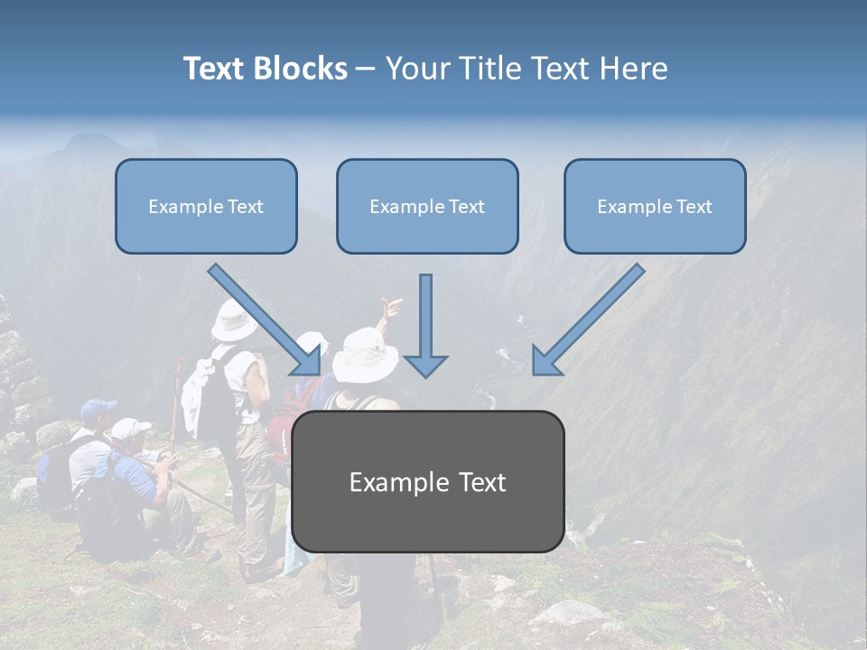 Ancient Inca Ruins Along The Inca Trail In Peru PowerPoint Template
