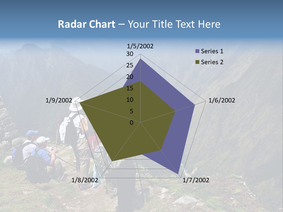 Ancient Inca Ruins Along The Inca Trail In Peru PowerPoint Template