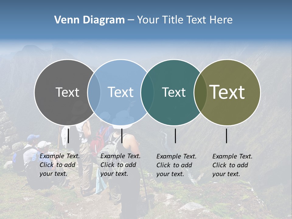 Ancient Inca Ruins Along The Inca Trail In Peru PowerPoint Template