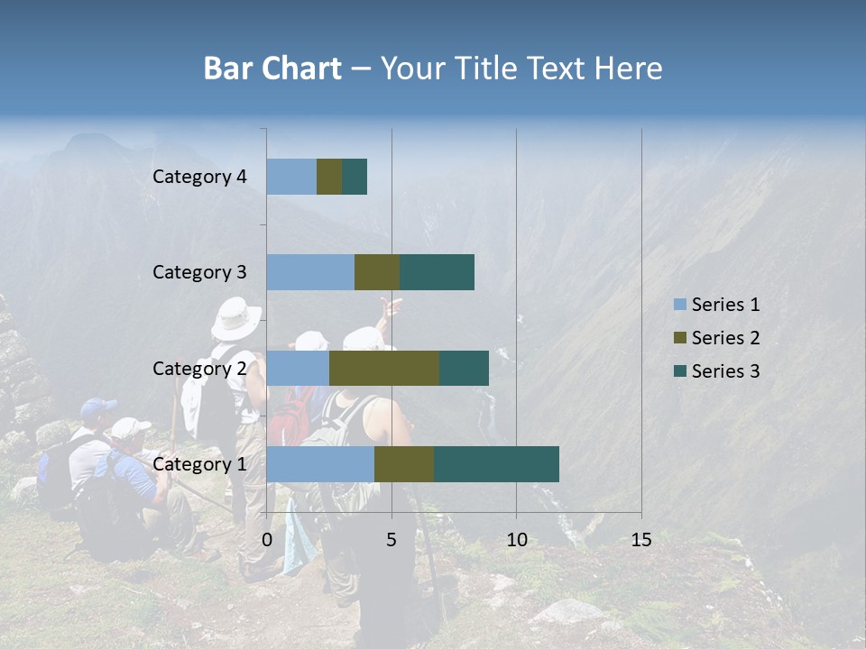 Ancient Inca Ruins Along The Inca Trail In Peru PowerPoint Template