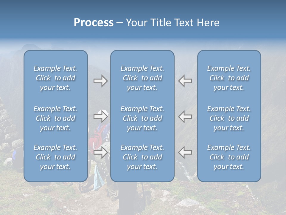 Ancient Inca Ruins Along The Inca Trail In Peru PowerPoint Template