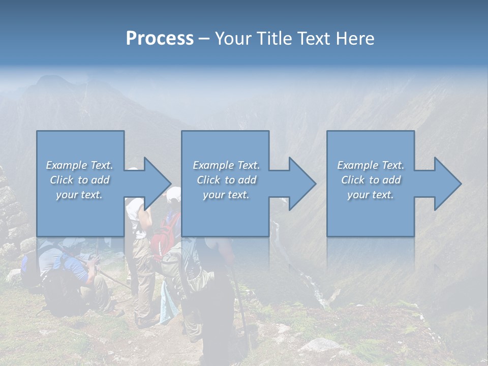 Ancient Inca Ruins Along The Inca Trail In Peru PowerPoint Template