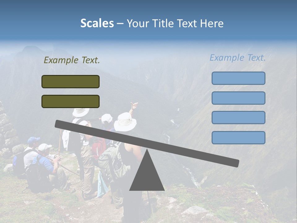 Ancient Inca Ruins Along The Inca Trail In Peru PowerPoint Template