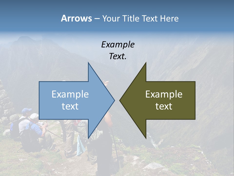 Ancient Inca Ruins Along The Inca Trail In Peru PowerPoint Template