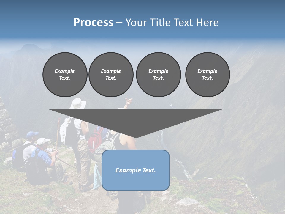 Ancient Inca Ruins Along The Inca Trail In Peru PowerPoint Template