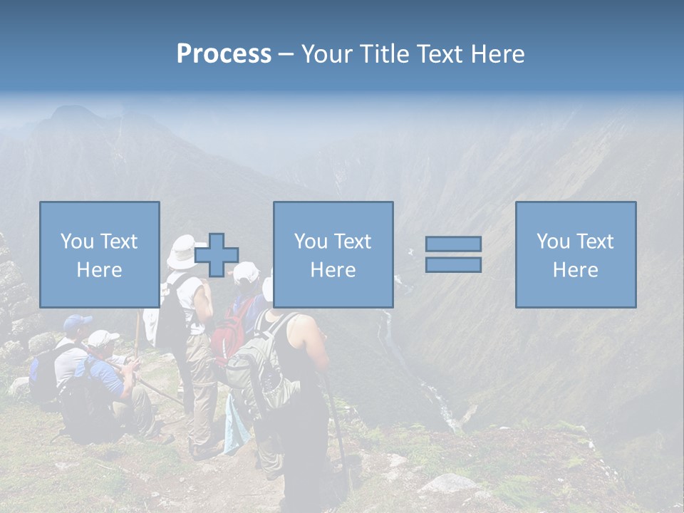 Ancient Inca Ruins Along The Inca Trail In Peru PowerPoint Template