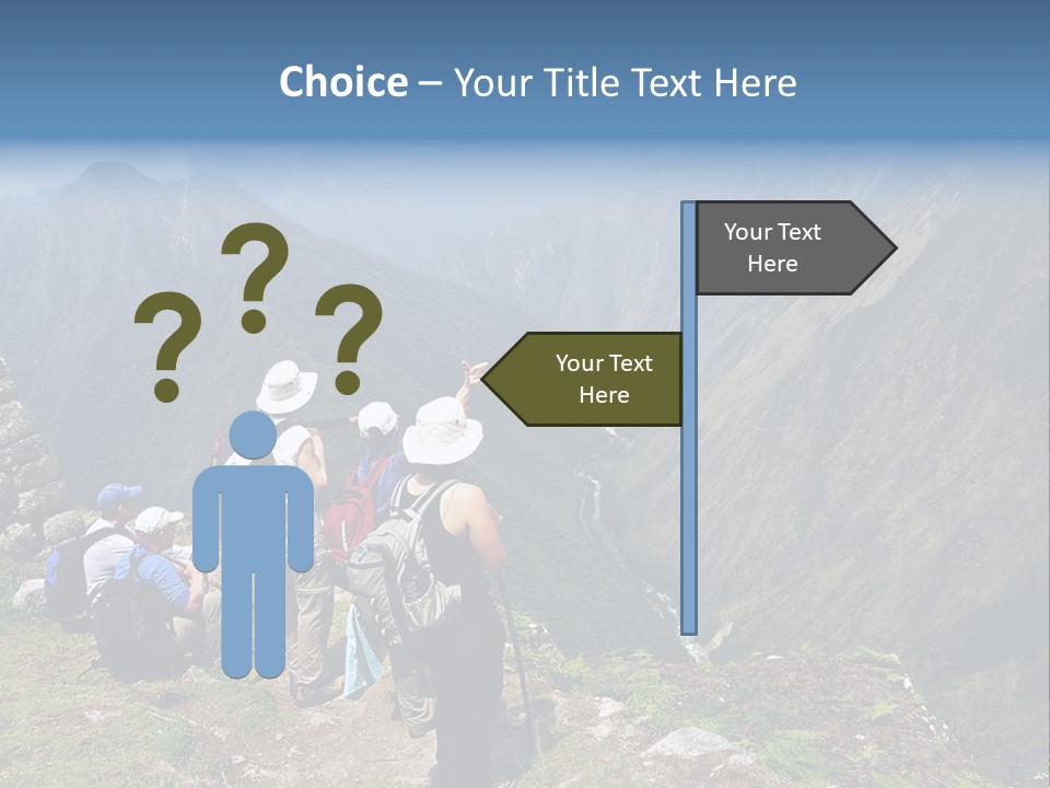 Ancient Inca Ruins Along The Inca Trail In Peru PowerPoint Template