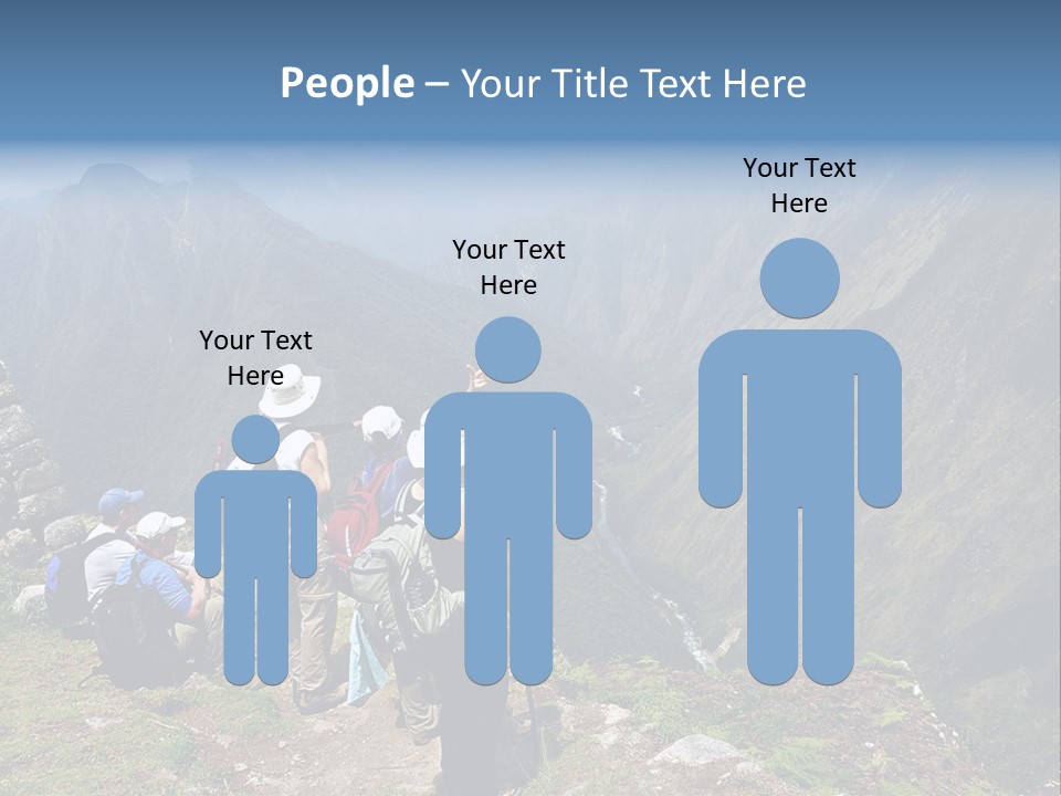 Ancient Inca Ruins Along The Inca Trail In Peru PowerPoint Template