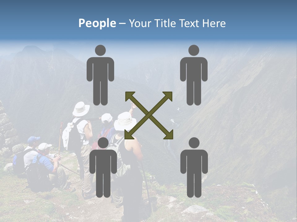 Ancient Inca Ruins Along The Inca Trail In Peru PowerPoint Template