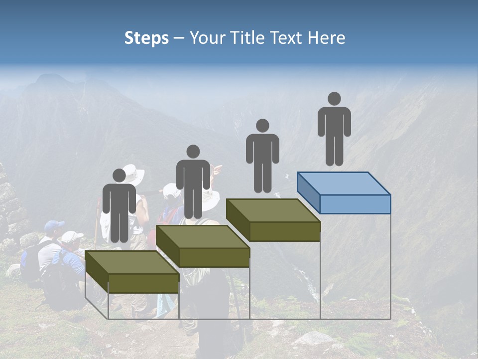 Ancient Inca Ruins Along The Inca Trail In Peru PowerPoint Template