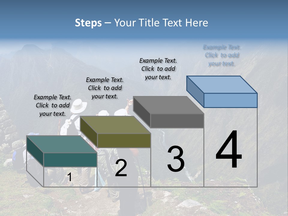 Ancient Inca Ruins Along The Inca Trail In Peru PowerPoint Template