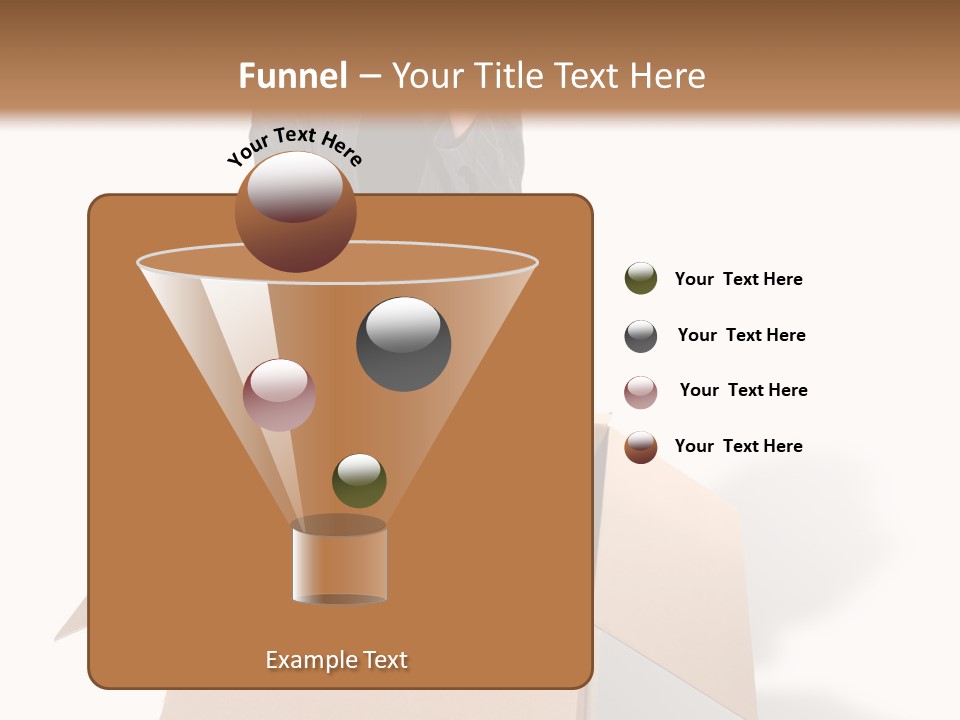 A Business Woman Thinking Outside The Box PowerPoint Template