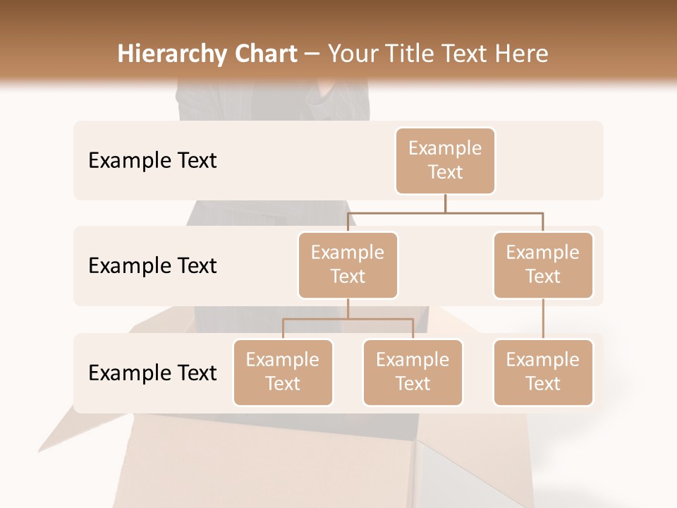 A Business Woman Thinking Outside The Box PowerPoint Template