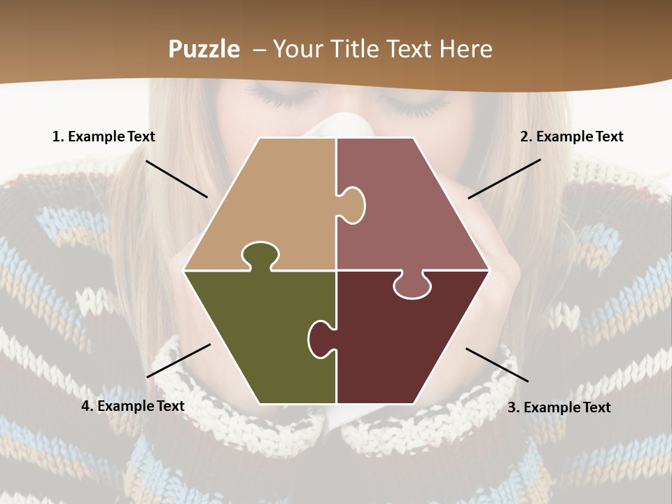 Three Wax Hearts In A Triangle, Semi-Isolated On White Background, Soft Shadow PowerPoint Template