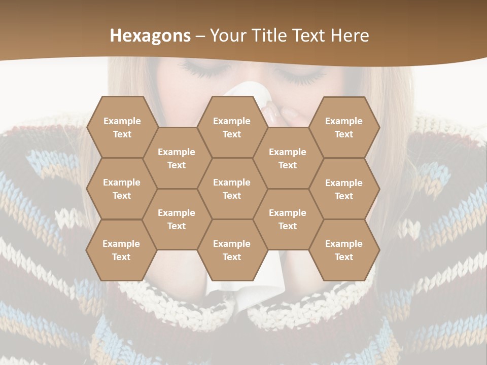 Three Wax Hearts In A Triangle, Semi-Isolated On White Background, Soft Shadow PowerPoint Template