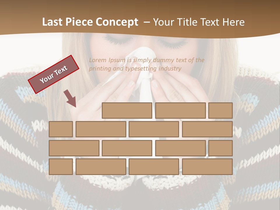 Three Wax Hearts In A Triangle, Semi-Isolated On White Background, Soft Shadow PowerPoint Template