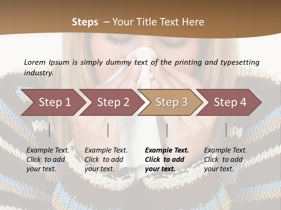 Three Wax Hearts In A Triangle, Semi-Isolated On White Background, Soft Shadow PowerPoint Template