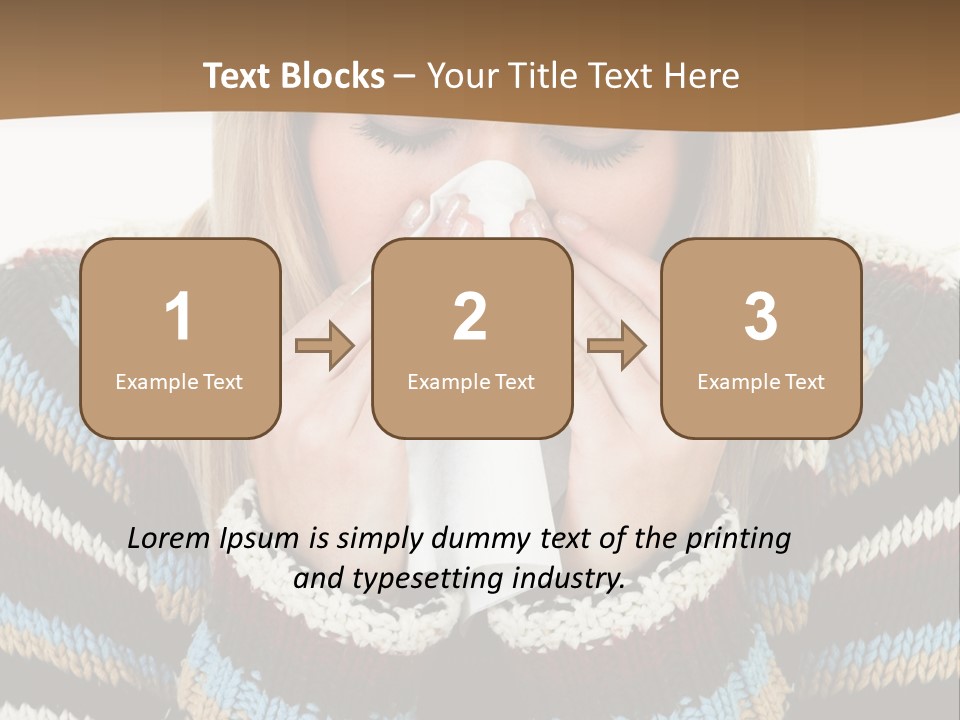 Three Wax Hearts In A Triangle, Semi-Isolated On White Background, Soft Shadow PowerPoint Template