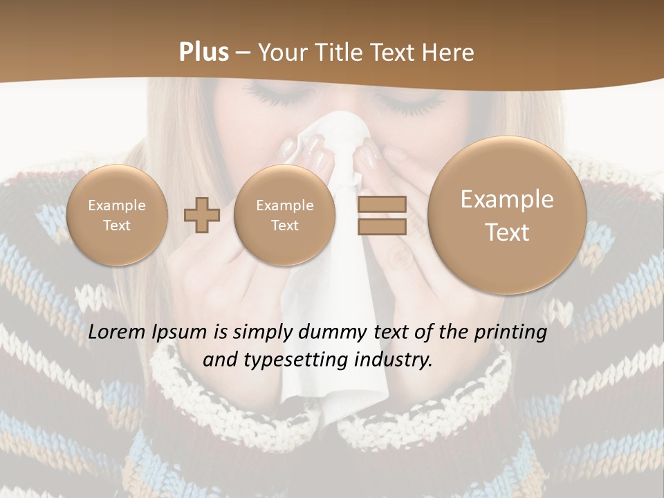Three Wax Hearts In A Triangle, Semi-Isolated On White Background, Soft Shadow PowerPoint Template