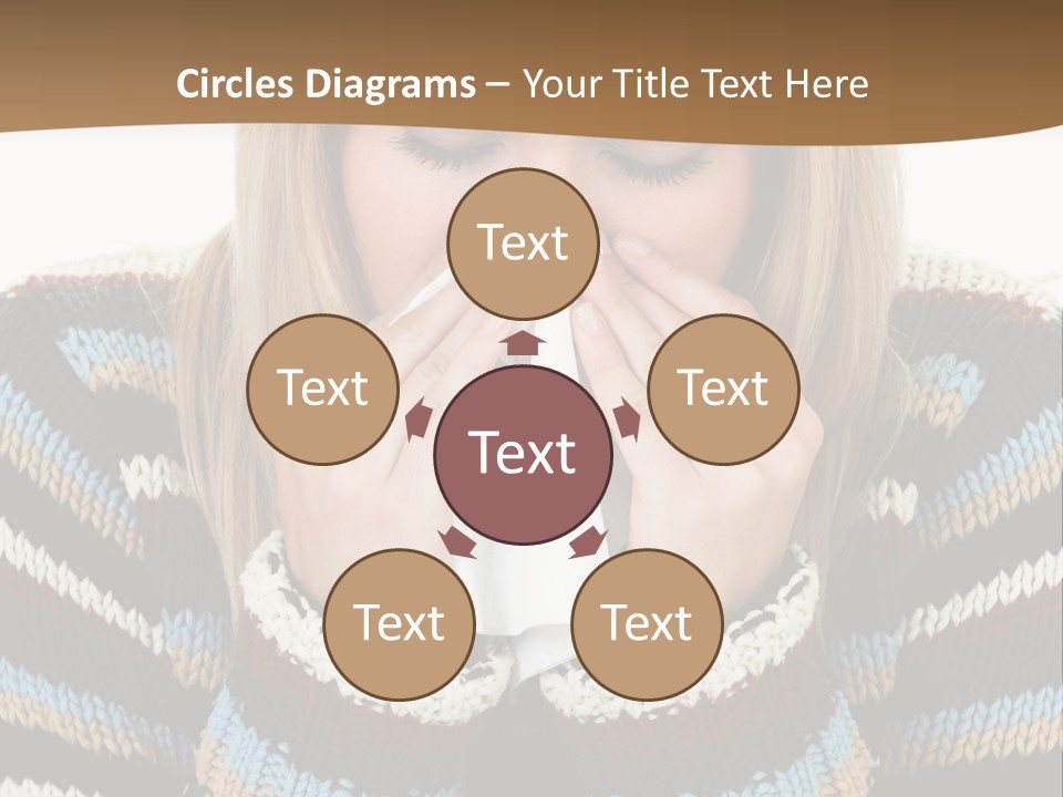 Three Wax Hearts In A Triangle, Semi-Isolated On White Background, Soft Shadow PowerPoint Template