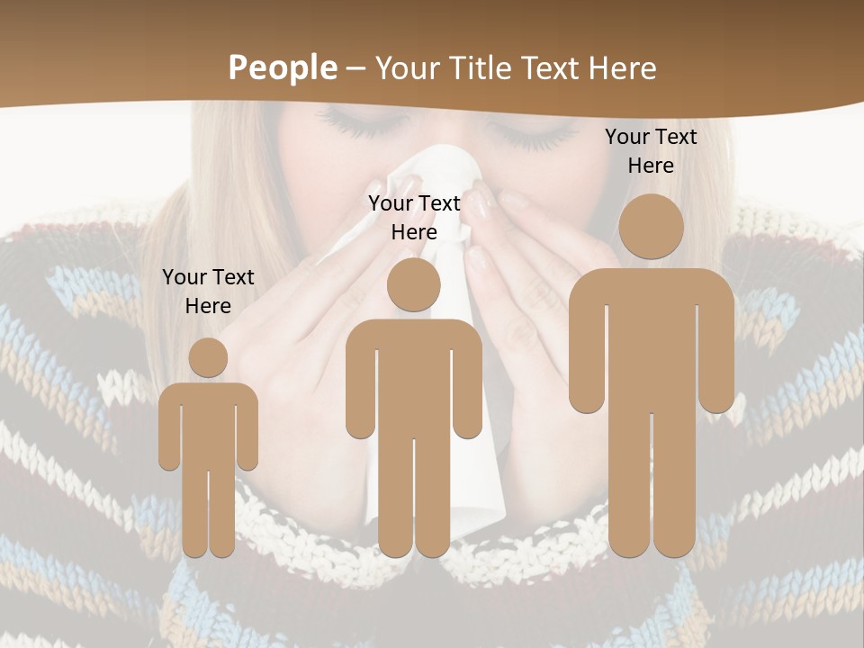 Three Wax Hearts In A Triangle, Semi-Isolated On White Background, Soft Shadow PowerPoint Template