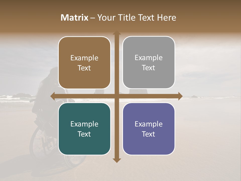 Beautiful Young Woman In A Wheel Chair Visiting Cannon Beach In Oregon, Usa. PowerPoint Template