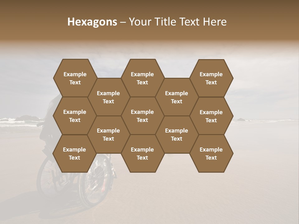 Beautiful Young Woman In A Wheel Chair Visiting Cannon Beach In Oregon, Usa. PowerPoint Template