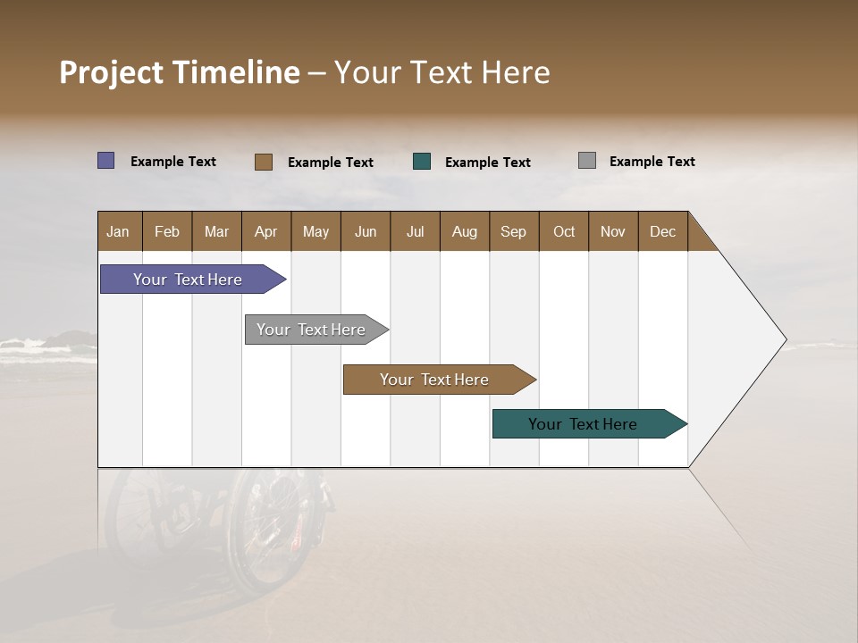 Beautiful Young Woman In A Wheel Chair Visiting Cannon Beach In Oregon, Usa. PowerPoint Template