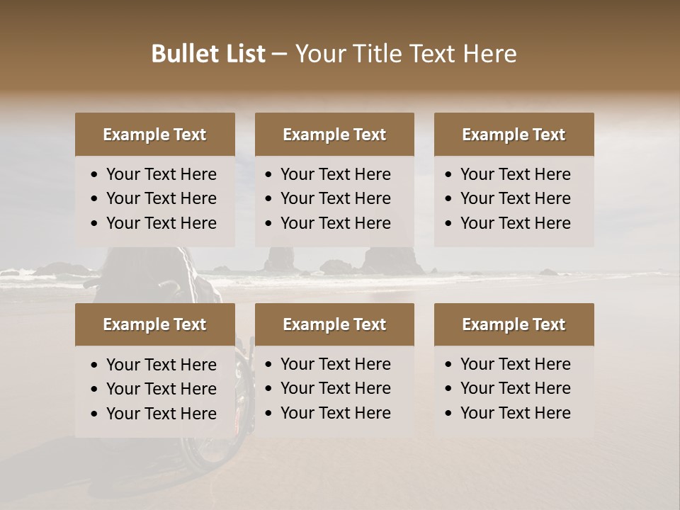 Beautiful Young Woman In A Wheel Chair Visiting Cannon Beach In Oregon, Usa. PowerPoint Template