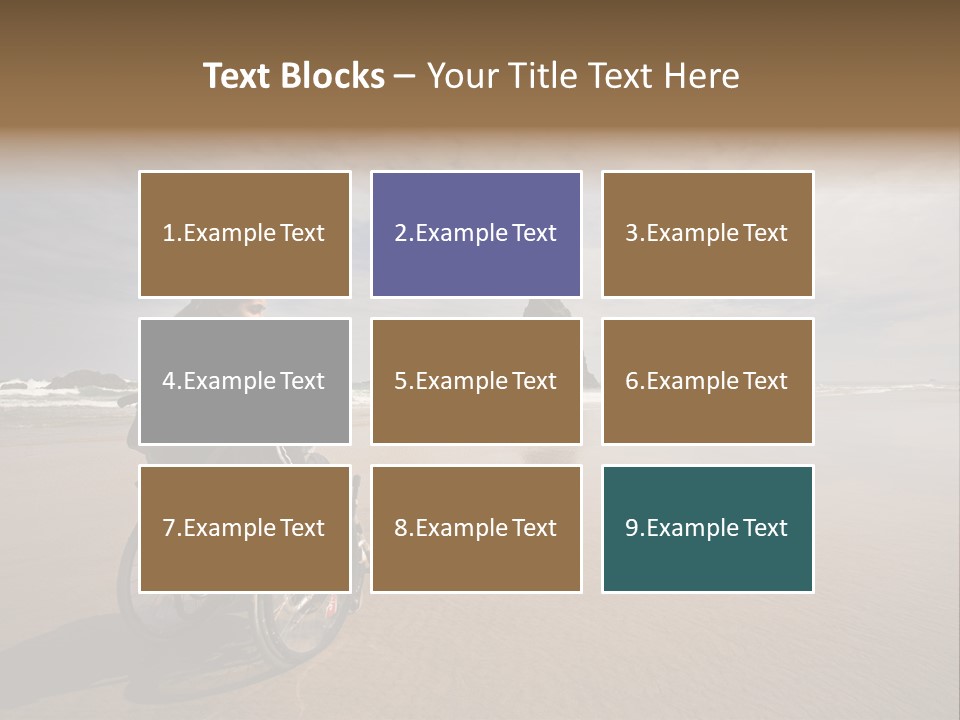 Beautiful Young Woman In A Wheel Chair Visiting Cannon Beach In Oregon, Usa. PowerPoint Template