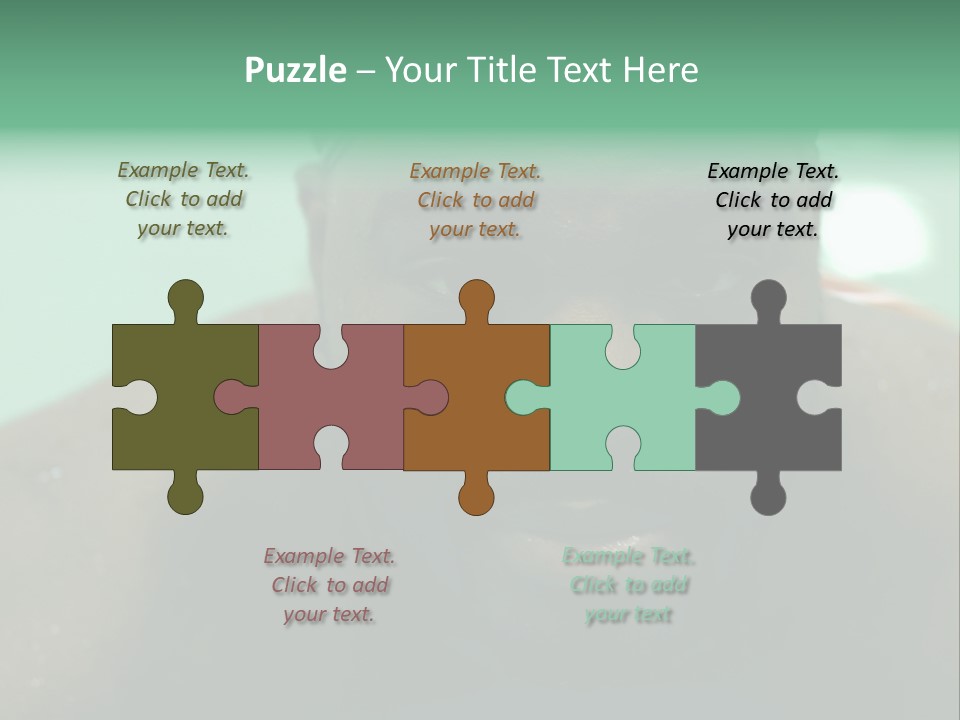 A Close Up Of A Man Wearing A Swimming Cap PowerPoint Template