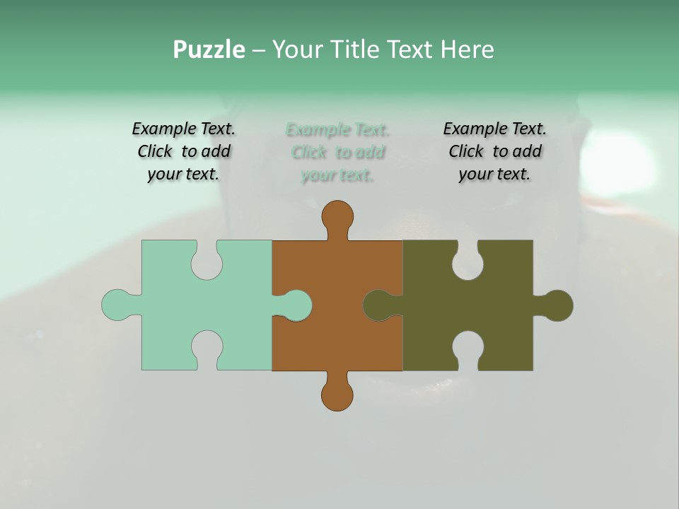 A Close Up Of A Man Wearing A Swimming Cap PowerPoint Template