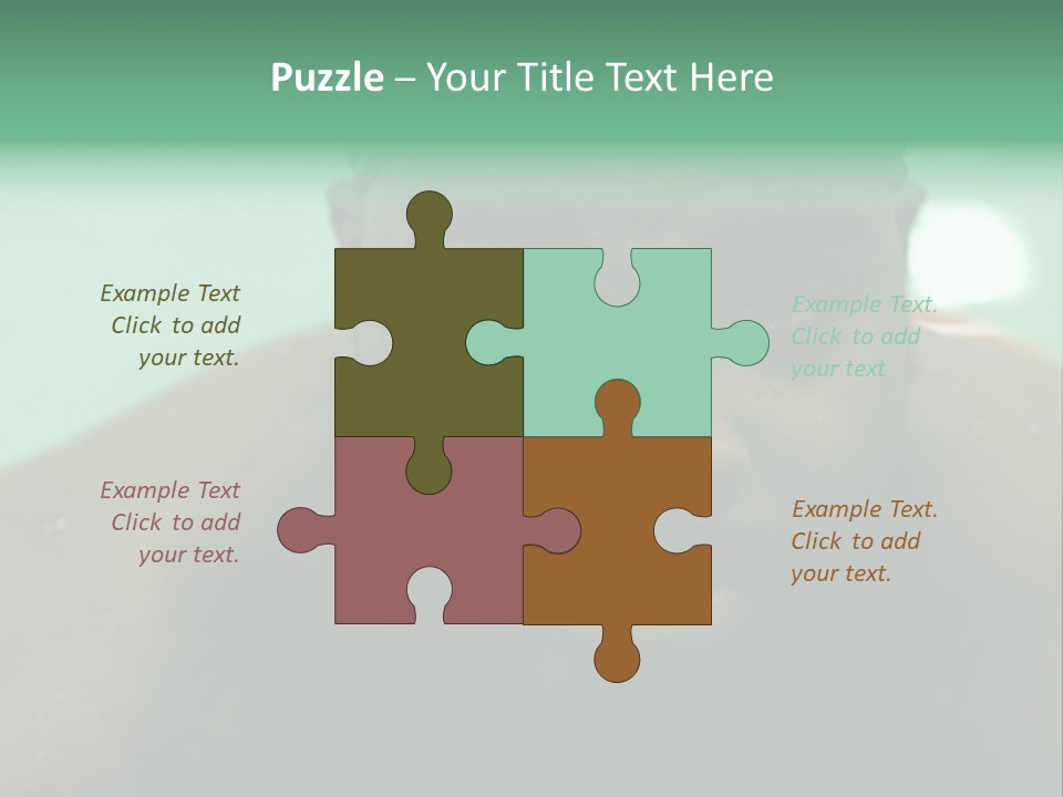 A Close Up Of A Man Wearing A Swimming Cap PowerPoint Template