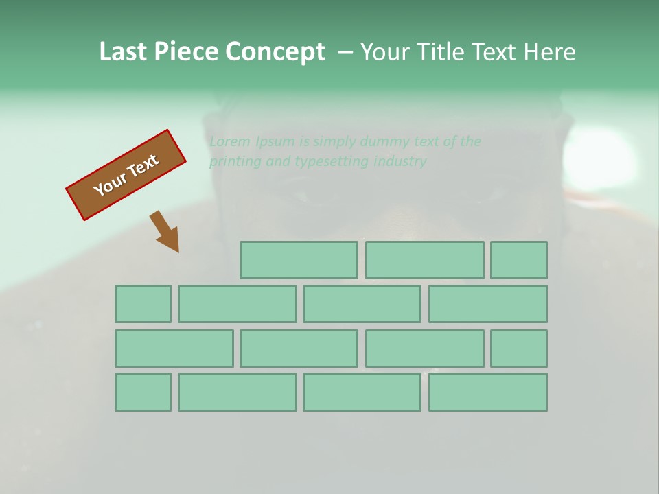 A Close Up Of A Man Wearing A Swimming Cap PowerPoint Template