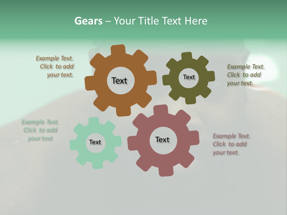 A Close Up Of A Man Wearing A Swimming Cap PowerPoint Template