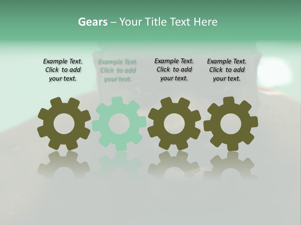 A Close Up Of A Man Wearing A Swimming Cap PowerPoint Template