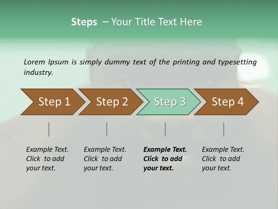 A Close Up Of A Man Wearing A Swimming Cap PowerPoint Template