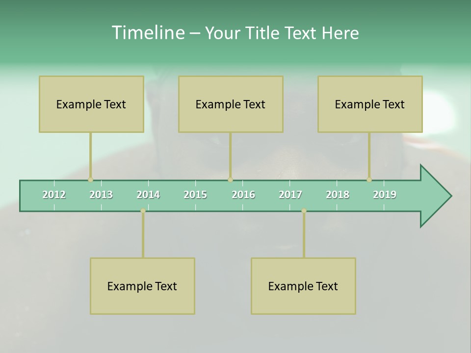 A Close Up Of A Man Wearing A Swimming Cap PowerPoint Template