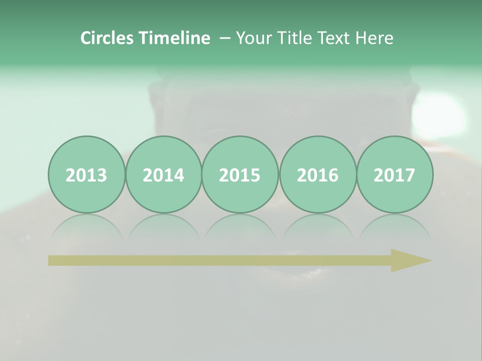 A Close Up Of A Man Wearing A Swimming Cap PowerPoint Template