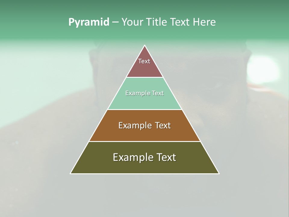 A Close Up Of A Man Wearing A Swimming Cap PowerPoint Template