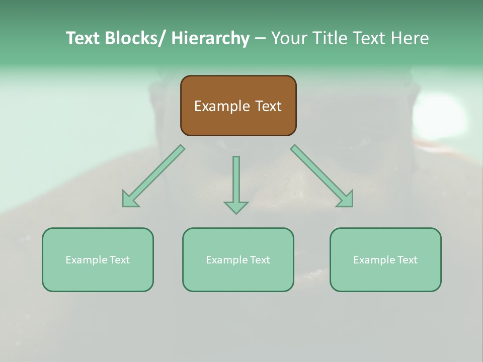 A Close Up Of A Man Wearing A Swimming Cap PowerPoint Template