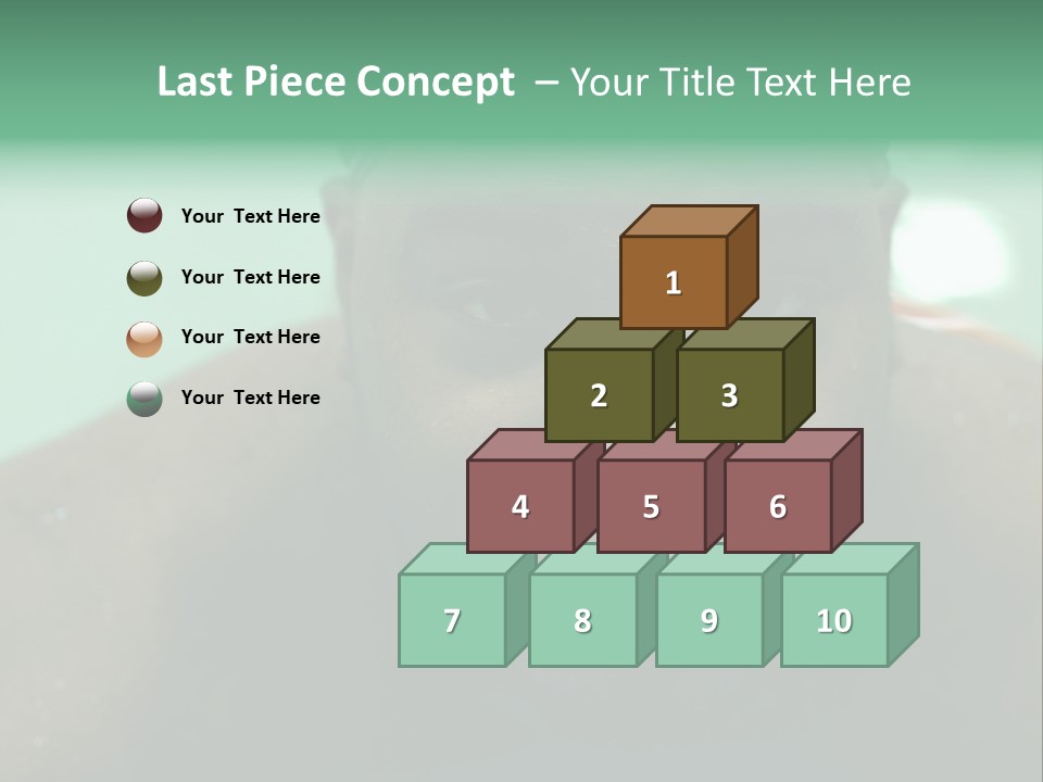 A Close Up Of A Man Wearing A Swimming Cap PowerPoint Template