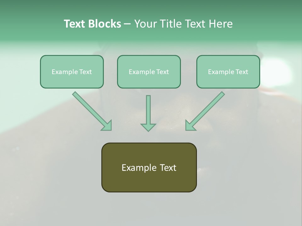 A Close Up Of A Man Wearing A Swimming Cap PowerPoint Template