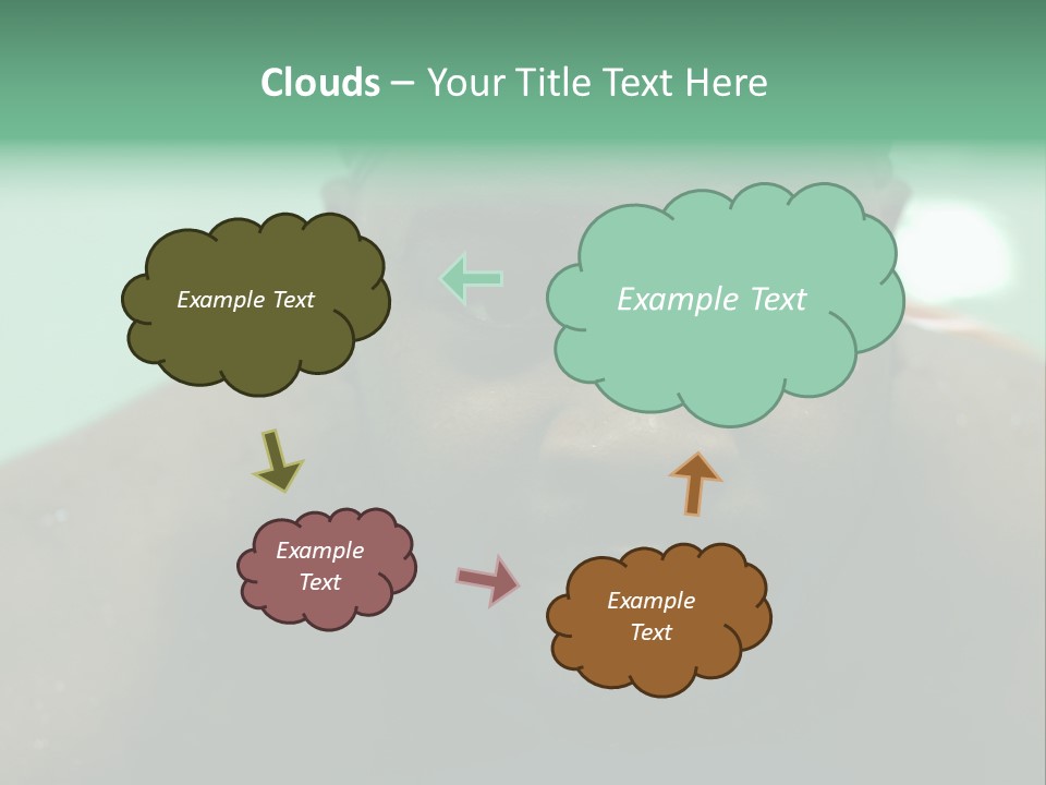A Close Up Of A Man Wearing A Swimming Cap PowerPoint Template
