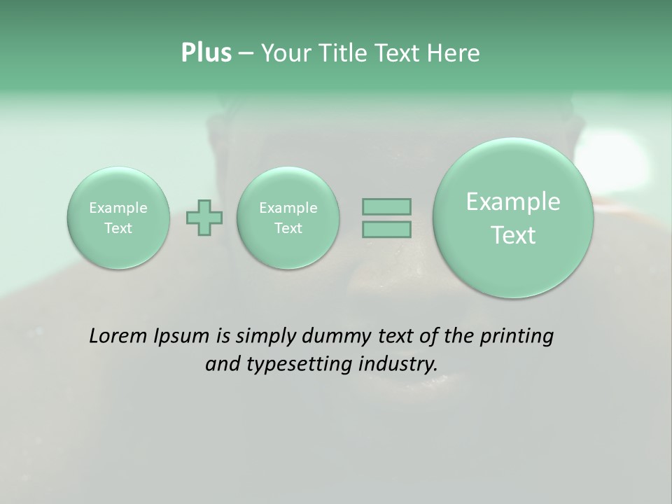A Close Up Of A Man Wearing A Swimming Cap PowerPoint Template