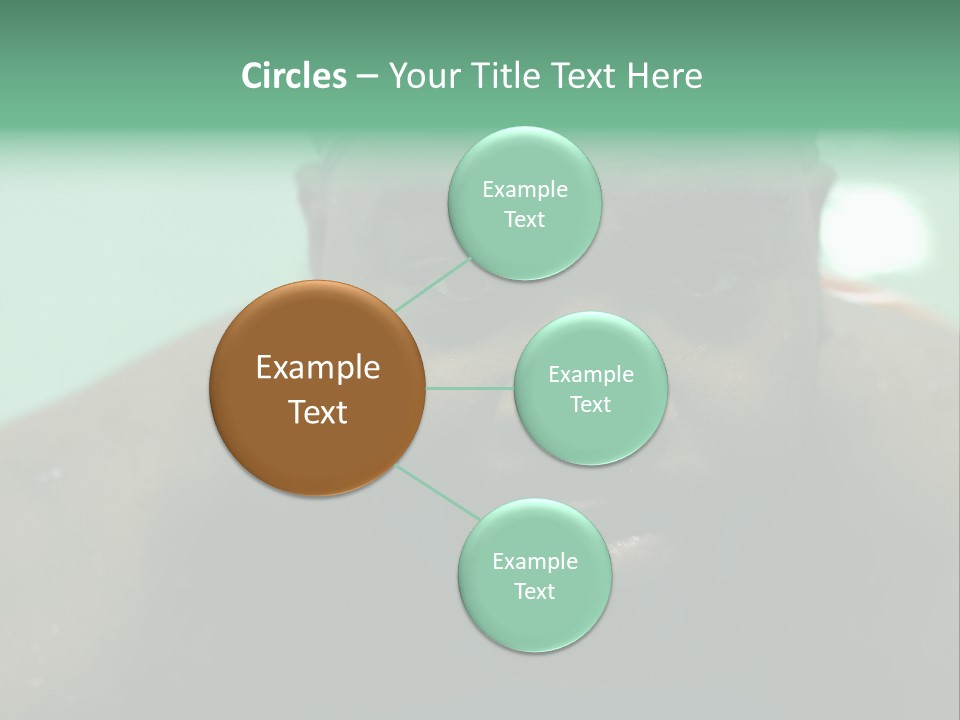 A Close Up Of A Man Wearing A Swimming Cap PowerPoint Template