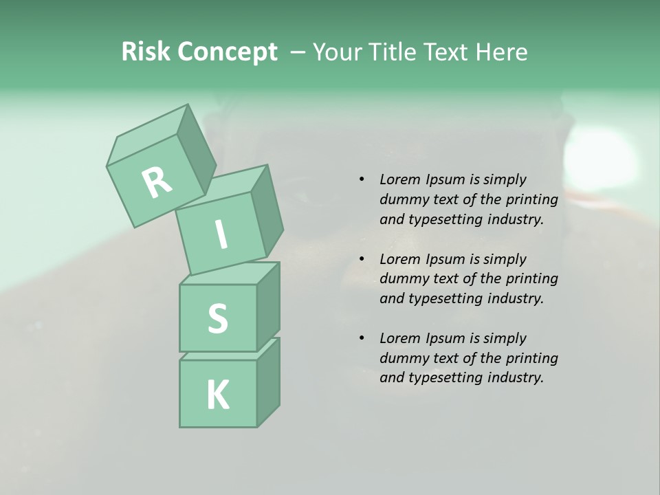 A Close Up Of A Man Wearing A Swimming Cap PowerPoint Template