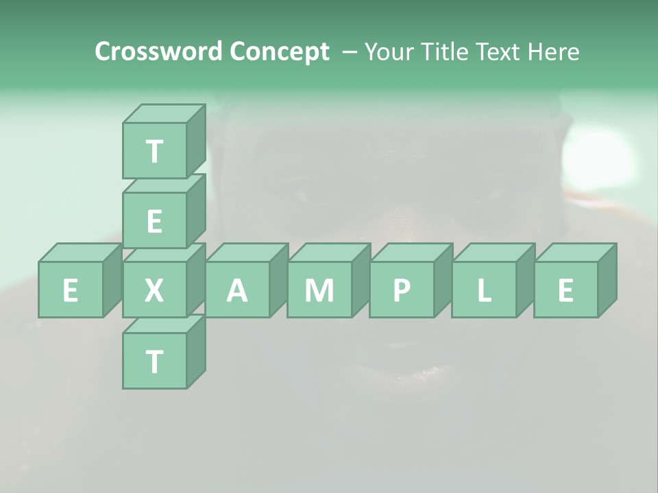 A Close Up Of A Man Wearing A Swimming Cap PowerPoint Template