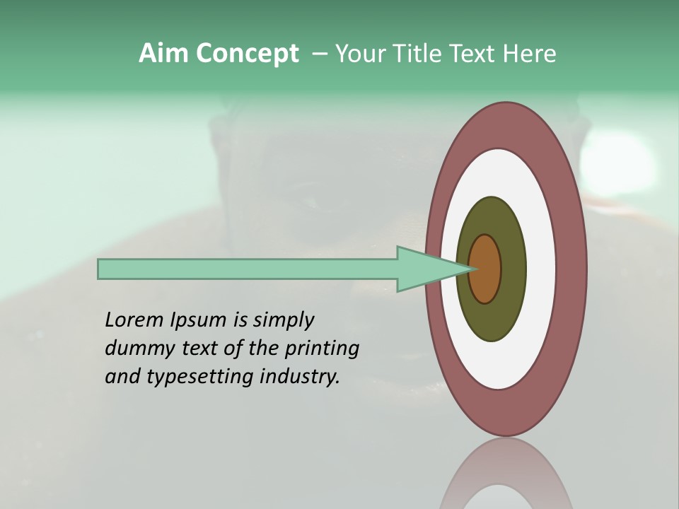 A Close Up Of A Man Wearing A Swimming Cap PowerPoint Template